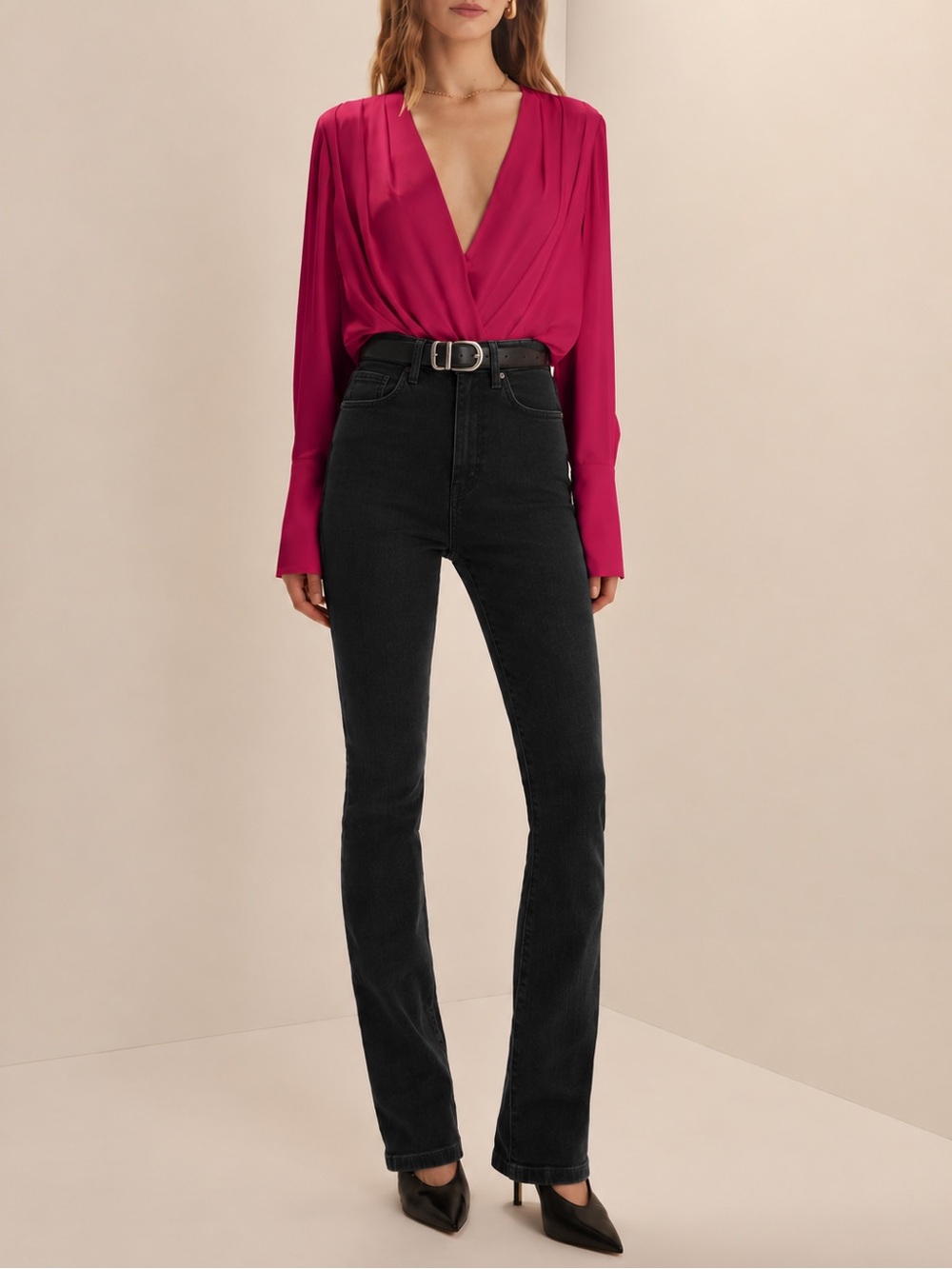 Favorite Daughter The Valentina Super High Rise Mini Bootcut Jeans  Kyoto 29